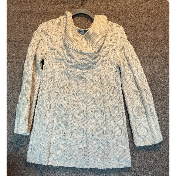 Peruvian Trading Company Sweaters - Peruvian Trading Company Fisherman's Wool Knobby Knit Sweater Oatmea/Cream‎ M